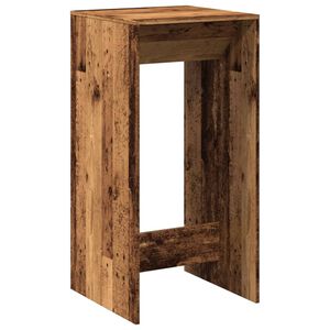 vidaXL Bar Table Old Wood 51x50x103,5 cm Engineered Wood