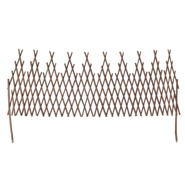vidaXL Willow Trellis Fence 5 pcs 170x37 cm