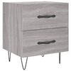vidaXL Bedside Cabinets 2 pcs Grey Sonoma 40x35x47.5 cm Engineered Wood