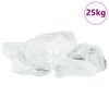 vidaXL Garden Stones White 12 cm Glass