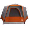 vidaXL Cabin Tent with Roof Grey and Orange 333 x 317 x 194 cm