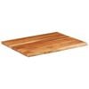 vidaXL Desk Top 100x80x3.8 cm Rectangular Solid Wood Acacia Live Edge