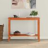 vidaXL Console Table Wax Brown 110 x 40 x 80 cm Solid Pine Wood