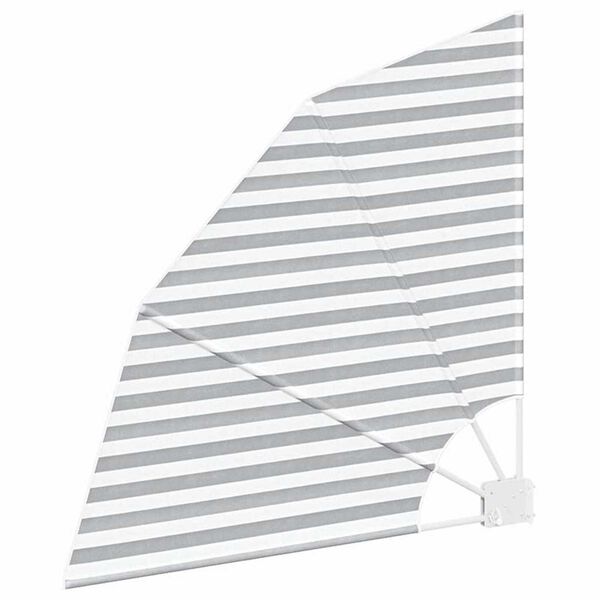 vidaXL Balcony Privacy Screen Anthracite and white 115 x 115 cm Fabric