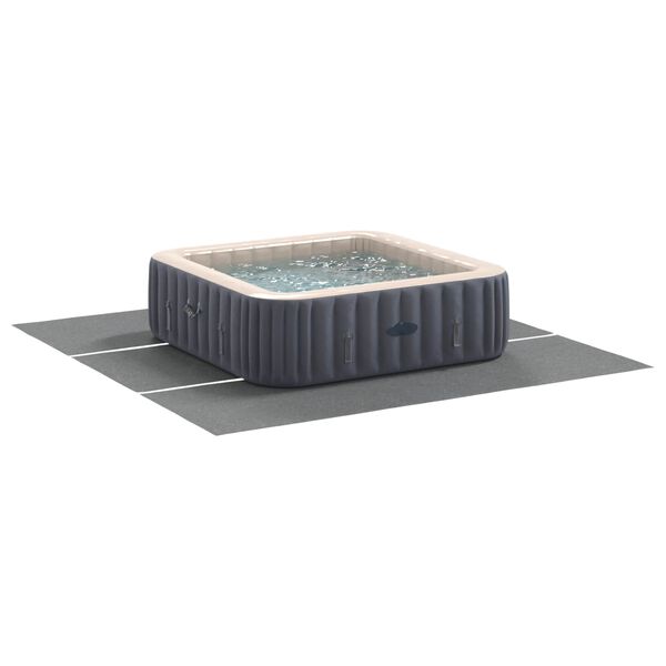vidaXL Pool Ground Sheet Light Grey 396 x 396 x 0.1 cm
