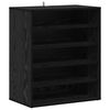 vidaXL Shoe Cabinet Black Oak 60 x 35 x 70 cm Engineered Wood