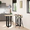 vidaXL Bar Table Legs T-Shaped&nbsp;2 pcs Black 60x35x(90-91) cm Steel