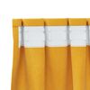 vidaXL Blackout Curtains 2 pcs Mustard Yellow 140 x 260 cm Velvet