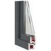 vidaXL Basement Window "RISOR" 50x75 cm Tilt&Turn DIN Right Anthracite