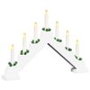 vidaXL Christmas Candle Bridge 7 LEDs Warm White 39.5 x 5 x 29 cm
