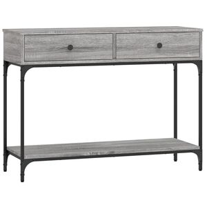 vidaXL Console Table Grey Sonoma 100x34,5x75 cm Engineered Wood