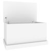 vidaXL Storage Box White 70x40x38 cm Engineered Wood
