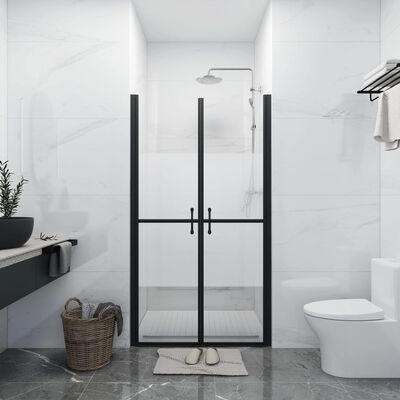 vidaXL Shower Door Half Frosted ESG (93-96)x190 cm