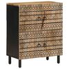 vidaXL Sideboard 60x33.5x75 cm Solid Rough Wood Mango