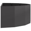 vidaXL Planter Black 120 x 60 x 35 cm Steel