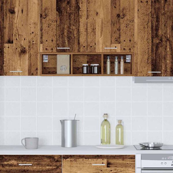 vidaXL Hanging Cabinet Old Wood 20 x 29.5 x 80 cm Engineered Wood