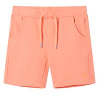 Kids' Shorts with Drawstring Neon Orange 92