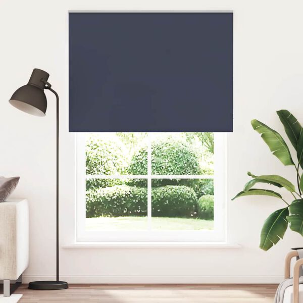 vidaXL Roller Blind Blackout Marine 165x210 cm Fabric Width 161.6 cm Polyester