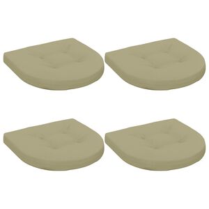 vidaXL 4-Piece Seat Cushions 4 pcs 100% Polyester Light Green