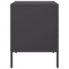 vidaXL Bedside Cabinets 2 pcs Black 36x39x50.5 cm Steel