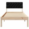vidaXL Bed frame Brown and black 80 x 200 cm Solid pine wood