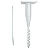 vidaXL In-Ground Parasol Base with Rod 16x16x52 cm Steel
