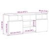 vidaXL TV Cabinet with LED Lights Old Wood 120x30x50 cm Engineered Wood