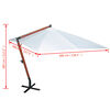 vidaXL Garden Parasol 300 x 400 cm White