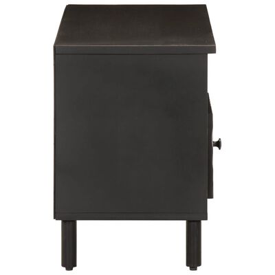 vidaXL TV Cabinet Black 100x33x46 cm Solid Wood Mango