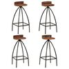 vidaXL Bar Set 5 Pieces Solid Reclaimed Wood
