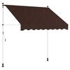 vidaXL Manual Retractable Awning Brown 400 cm
