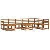 vidaXL Outdoor Sofa Set 9 pcs Natural Solid Acacia Wood