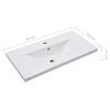 vidaXL Sink Cabinet with Built-in Basin White Engineered Wood