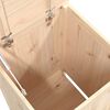 vidaXL Laundry Box 44x44x76 cm Solid Wood Pine