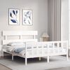 vidaXL Bed Frame without Mattress White 160x200 cm Solid Wood Pine
