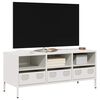 vidaXL TV Cabinet White 101.5x39x43.5 cm Cold-rolled Steel