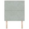 vidaXL Headboard with Headboard Light Grey 80 cm Faux Leather