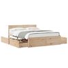 vidaXL Bed Frame without Mattress 160x200 cm Solid Wood Pine