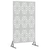 vidaXL Privacy Screen 100 x 50 x 180 cm Galvanised Steel Silver