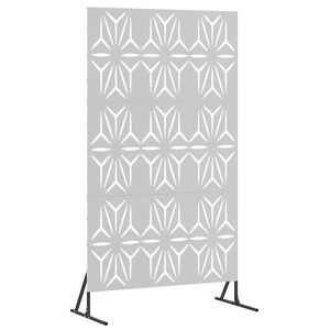 vidaXL Privacy Screen 100 x 50 x 180 cm Galvanised Steel Silver