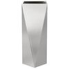 vidaXL Planter 2 pcs Silver 30 x 30 x 75 cm Stainless Steel