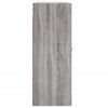 vidaXL Wall Mounted Cabinet Grey Sonoma 69.5x34x90 cm Engineered Wood