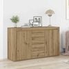 vidaXL Sideboard Artisan Oak 120 x 36 x 69 cm Engineered Wood