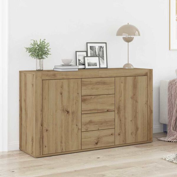 vidaXL Sideboard Artisan Oak 120 x 36 x 69 cm Engineered Wood