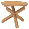 vidaXL Garden Table &Oslash;109x74 cm Solid Wood Teak