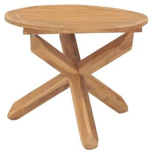 vidaXL Garden Table &Oslash;109x74 cm Solid Wood Teak