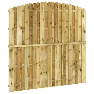 vidaXL Fence Panel Impregnated Pinewood 180x(165-180) cm