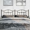 vidaXL Metal Replace Headboard Black 180 cm