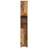 vidaXL Bathroom Cabinet with Storage Old Wood 30 x 35 x 192 cm