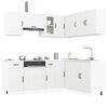 vidaXL 11 Piece Kitchen Cabinet Set Lucca White Engineered Wood
